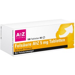 Folsaeure Abz 5mg Tabletten...